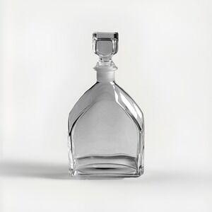 Luigi Bormioli Glass Decanter Strauss Made in Italy Discontinued Minimalist
